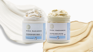 Pure Essentials Moisture Layering: How to Use Whipped Body Butter + Nourishing Body Cream