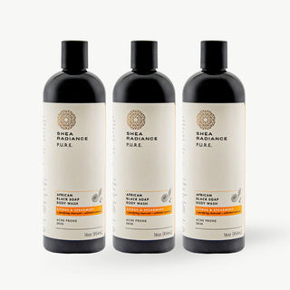 African Black Soap Body Wash with Colloidal Oatmeal for Dry & Sensitive Skin