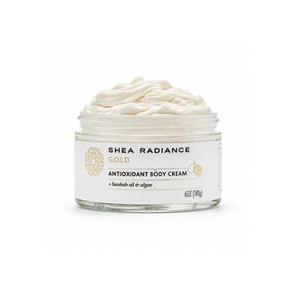 A jar of Shea Radiance Antioxidant Cody Cream  on a clean white background.