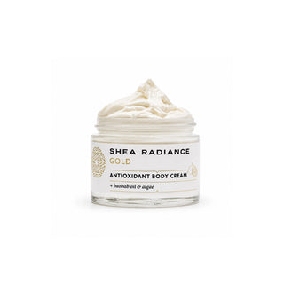 A jar of Shea Radiance Antioxidant Cody Cream  on a clean white background.