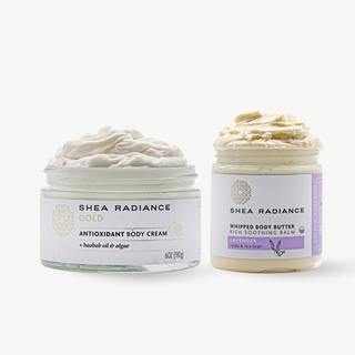 Moisture Layering Duo - Antioxidant Body Cream + Whipped Body Butter Lavender Bliss