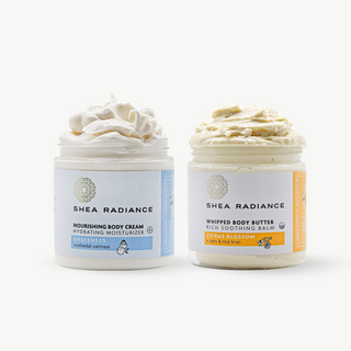 Moisture Layering Duo - Nourishing Body Cream Unscented + Whipped Body Butter Citrus Blossom