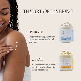 Moisture Layering Duo - Nourishing Body Cream Unscented + Whipped Body Butter Citrus Blossom