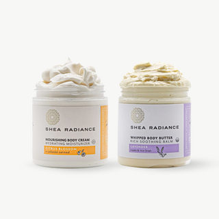 Moisture Layering Duo - Nourishing Body Cream Citrus Blossom + Whipped Body Butter Lavender Bliss