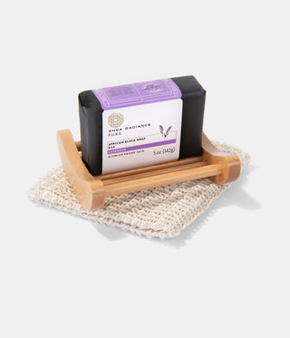 African Black Soap Lavender scented bath set